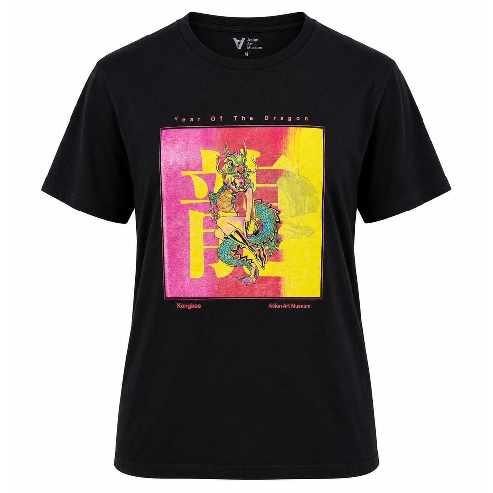 Asian Art Museum Year of the Dragon Kongkee Graphic Tee Black Small